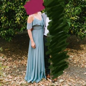 Jenny Yoo Bridesmaid dress “Mila” in Mayan Blue